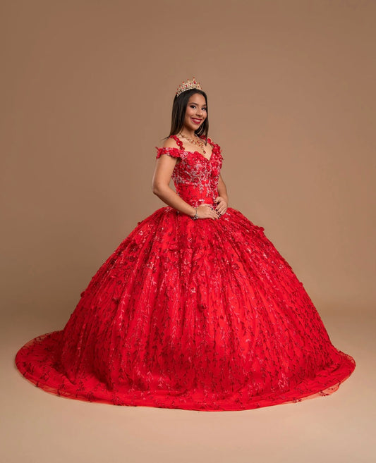 Tiras Manguitas Flores Rojas