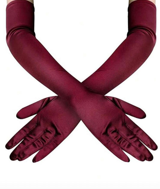 Guantes Rojo Vino - Mia & Andy Boutique