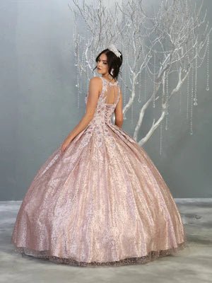 Mauve de Brillos Flores - Mia & Andy Boutique