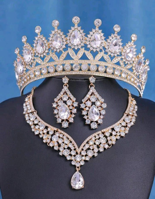 Set de Corona plateado - Mia & Andy Boutique