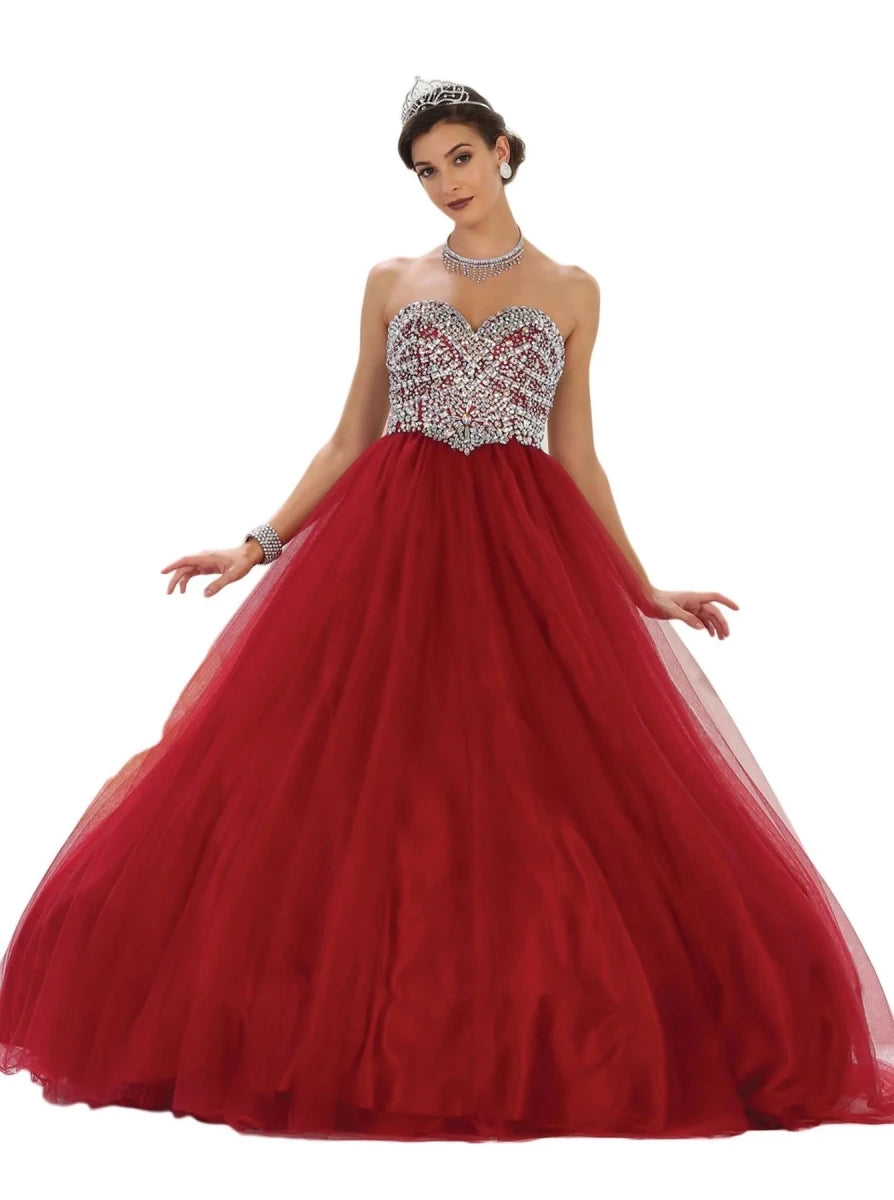 Straple Rojo Vino Piedras - Mia & Andy Boutique