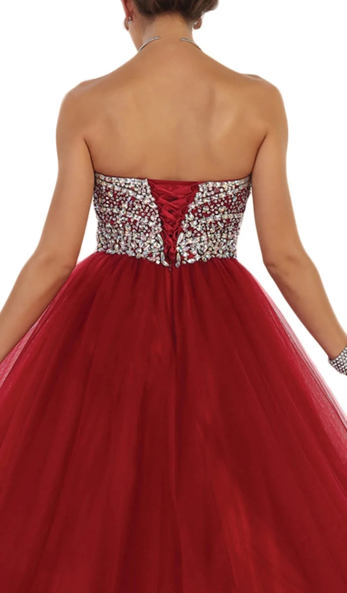 Straple Rojo Vino Piedras - Mia & Andy Boutique